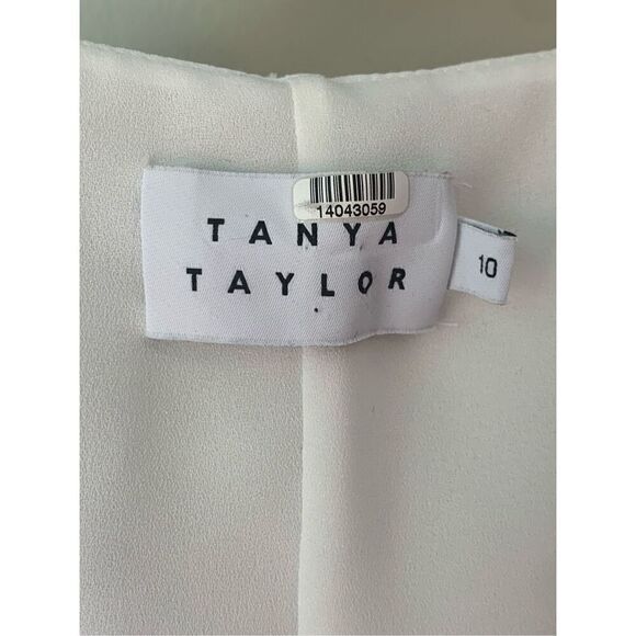Tanya Taylor Silk Blend White Floral Bianka Dress - Picture 13 of 14